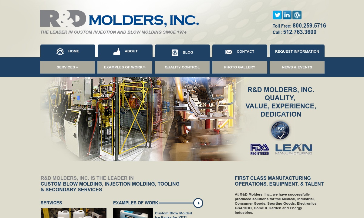 R & D Molders, Inc. A Lomont Molding LLC Company