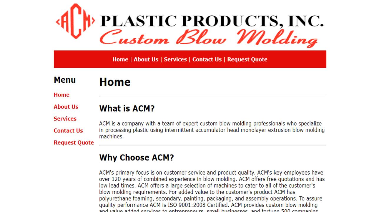 ACM Plastic Products, Inc.