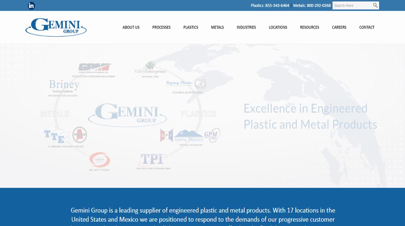 Gemini Group, Inc. Blow Molded Plastics